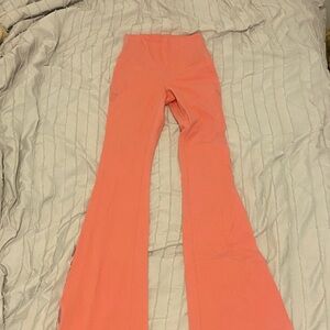 Coral Flare Leggings